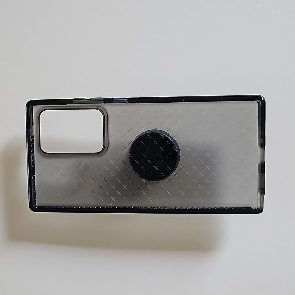 Samsung Galaxy Note 20 5g Smoke Colored Phone Case with Pop Socket